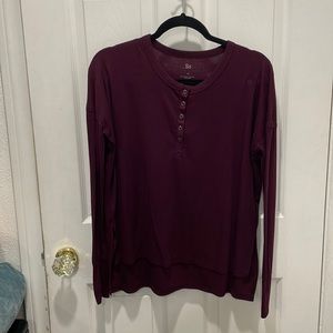 SO Purple Long Sleeve Blouse